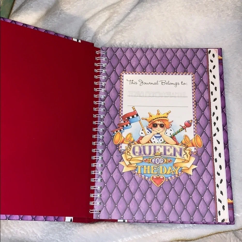 Mary Engelbreit Journal Red Velvet Spine
